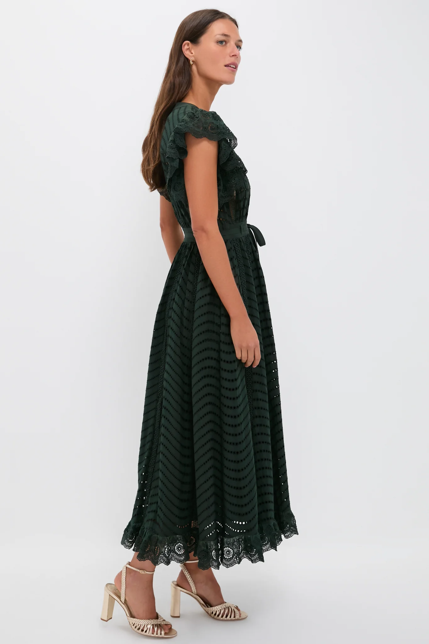 Cypress Olga Flutter Sleeve Midi Dress - Image 3