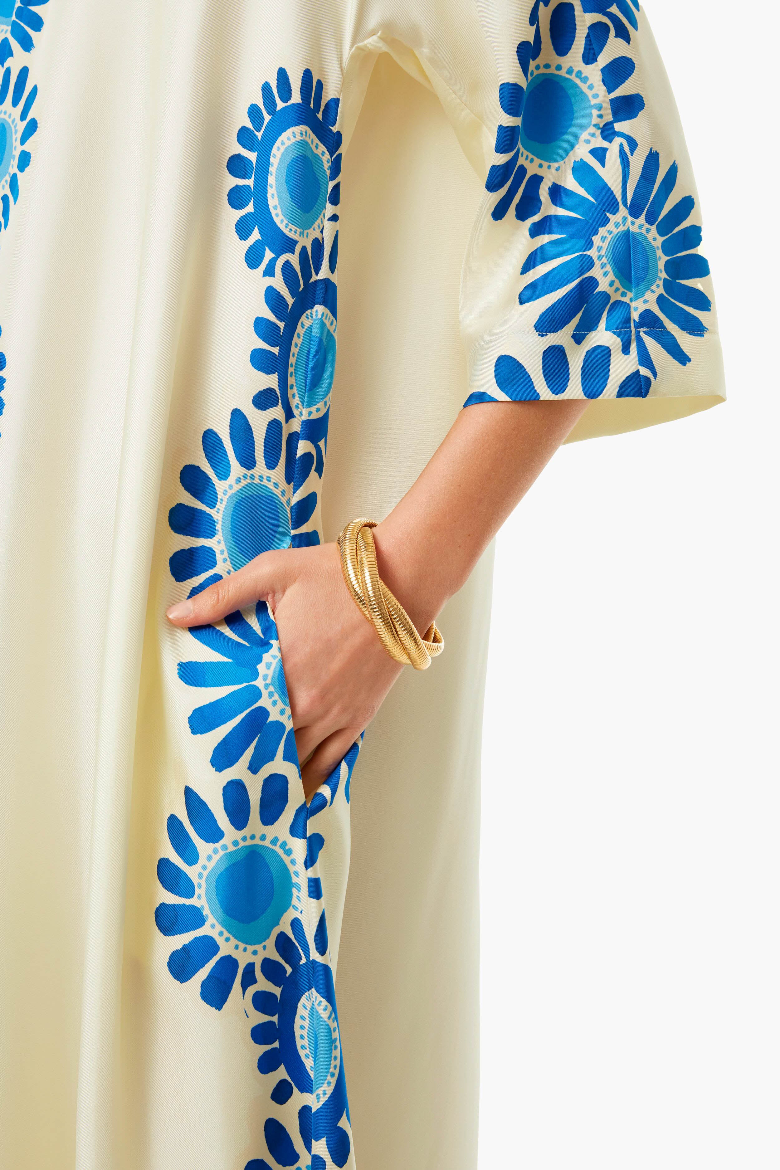 Daisy Placee Azzurro Muumuu Dress - Image 5