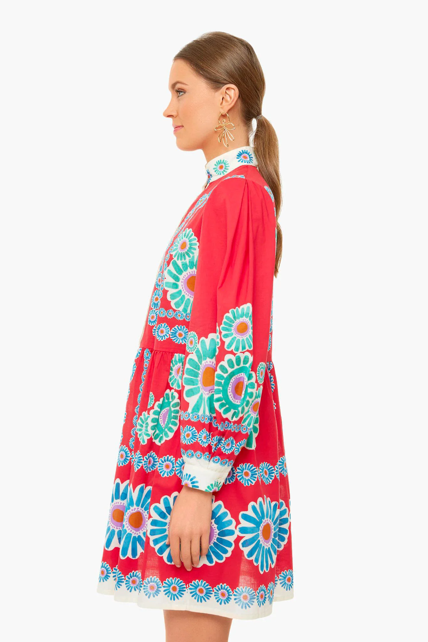 Daisy Placee Red Shorty Dress - Image 3