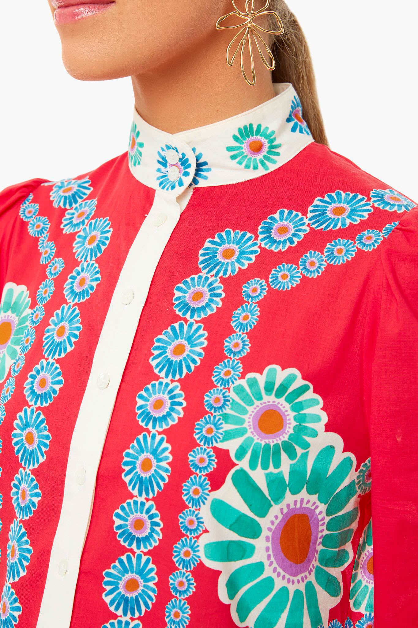 Daisy Placee Red Shorty Dress - Image 5