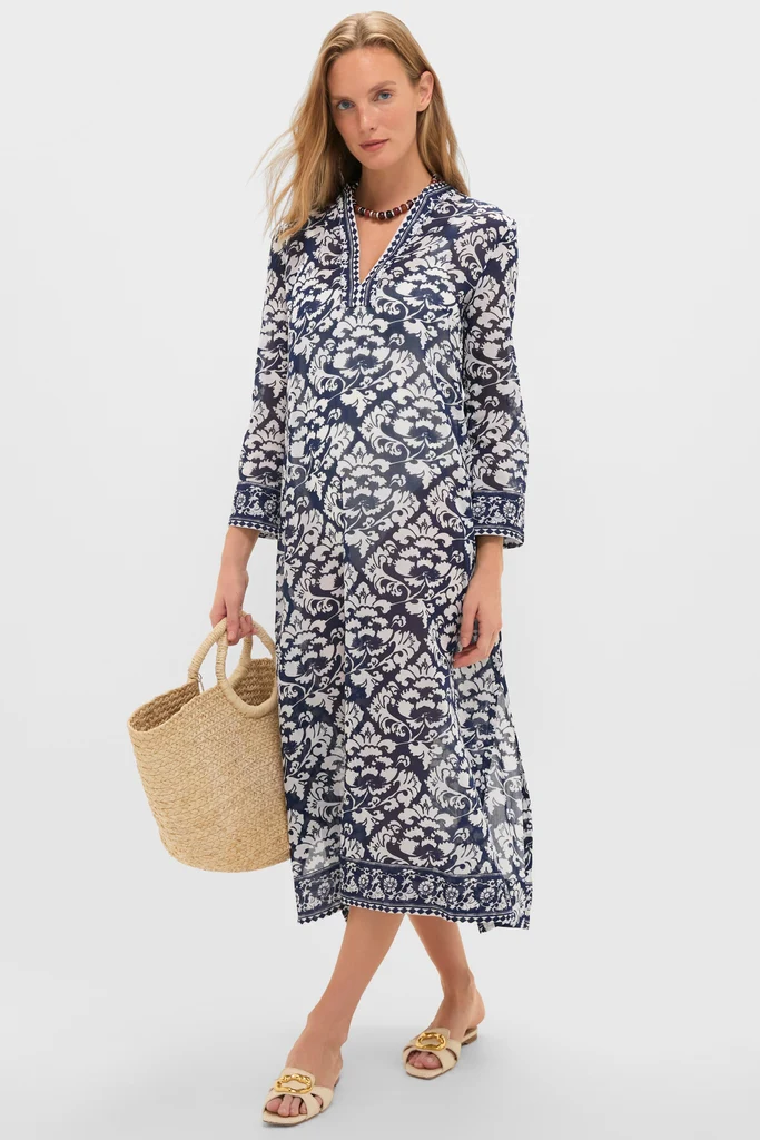 Dark Blue Giada Caftan - Image 2