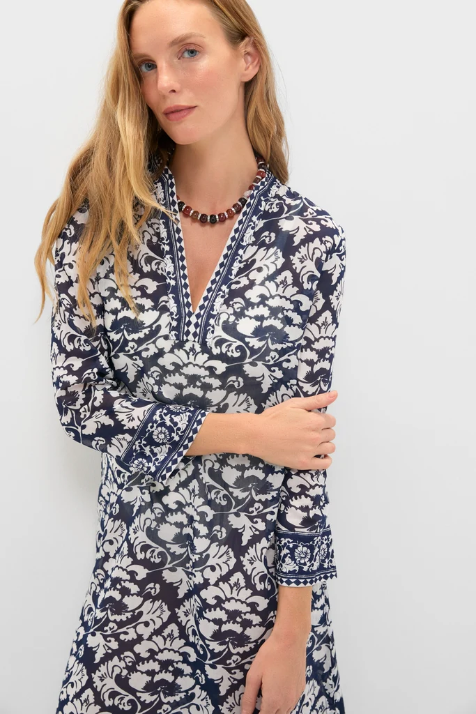 Dark Blue Giada Caftan - Image 5