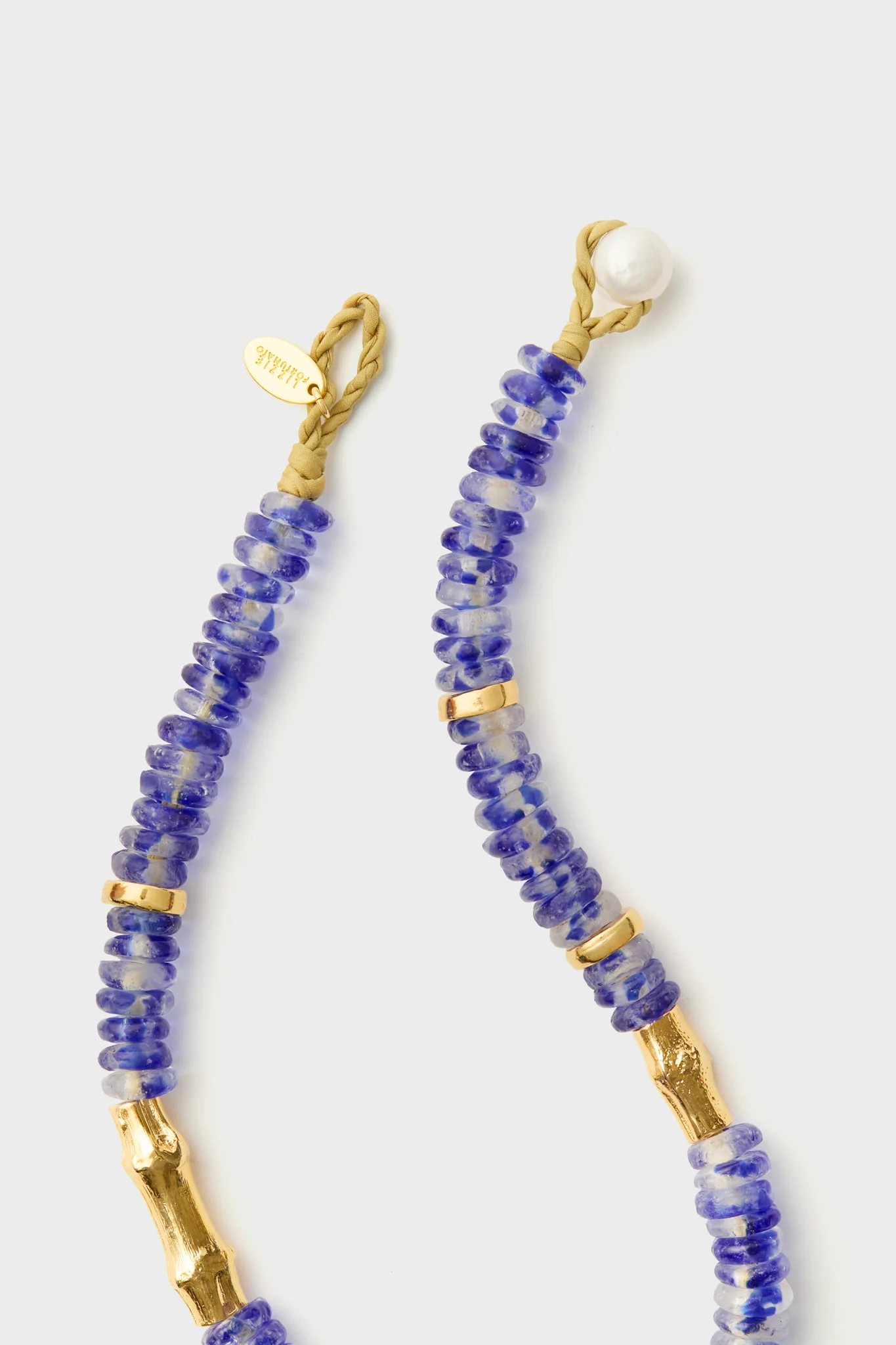 Dark Blue Wave Toga Beach Necklace - Image 4