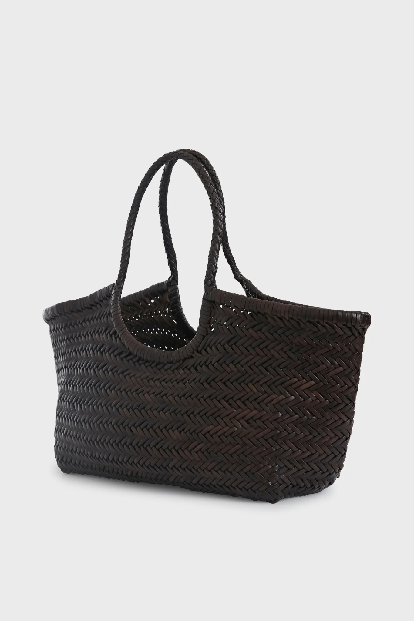 Dark Brown Big Nantucket Basket - Image 4