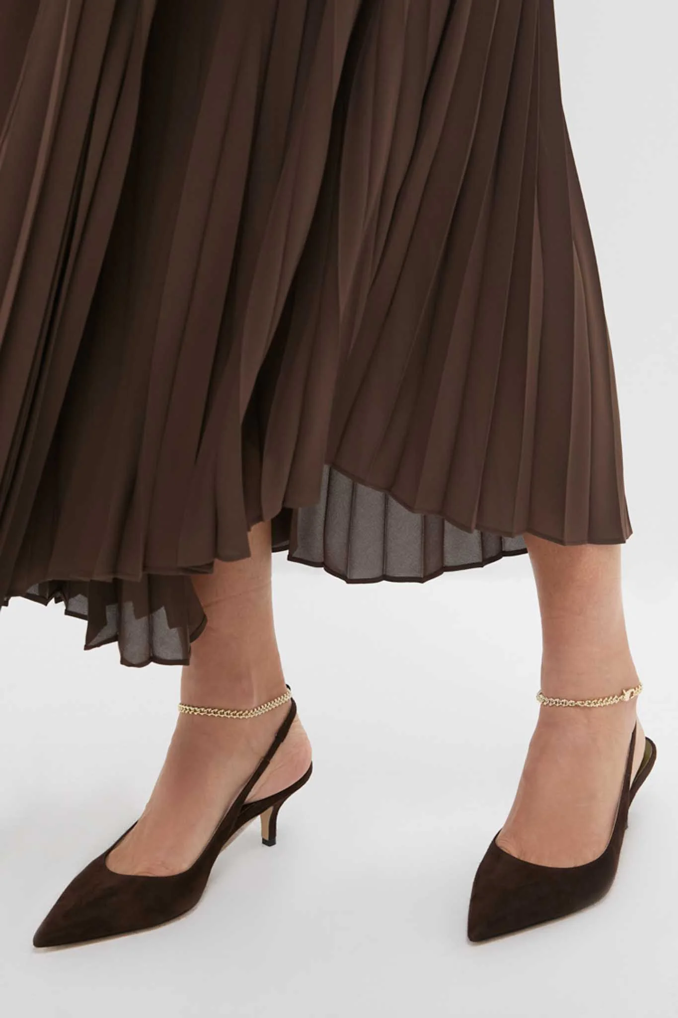 Dark Brown Felicia Slingback Heels - Image 2