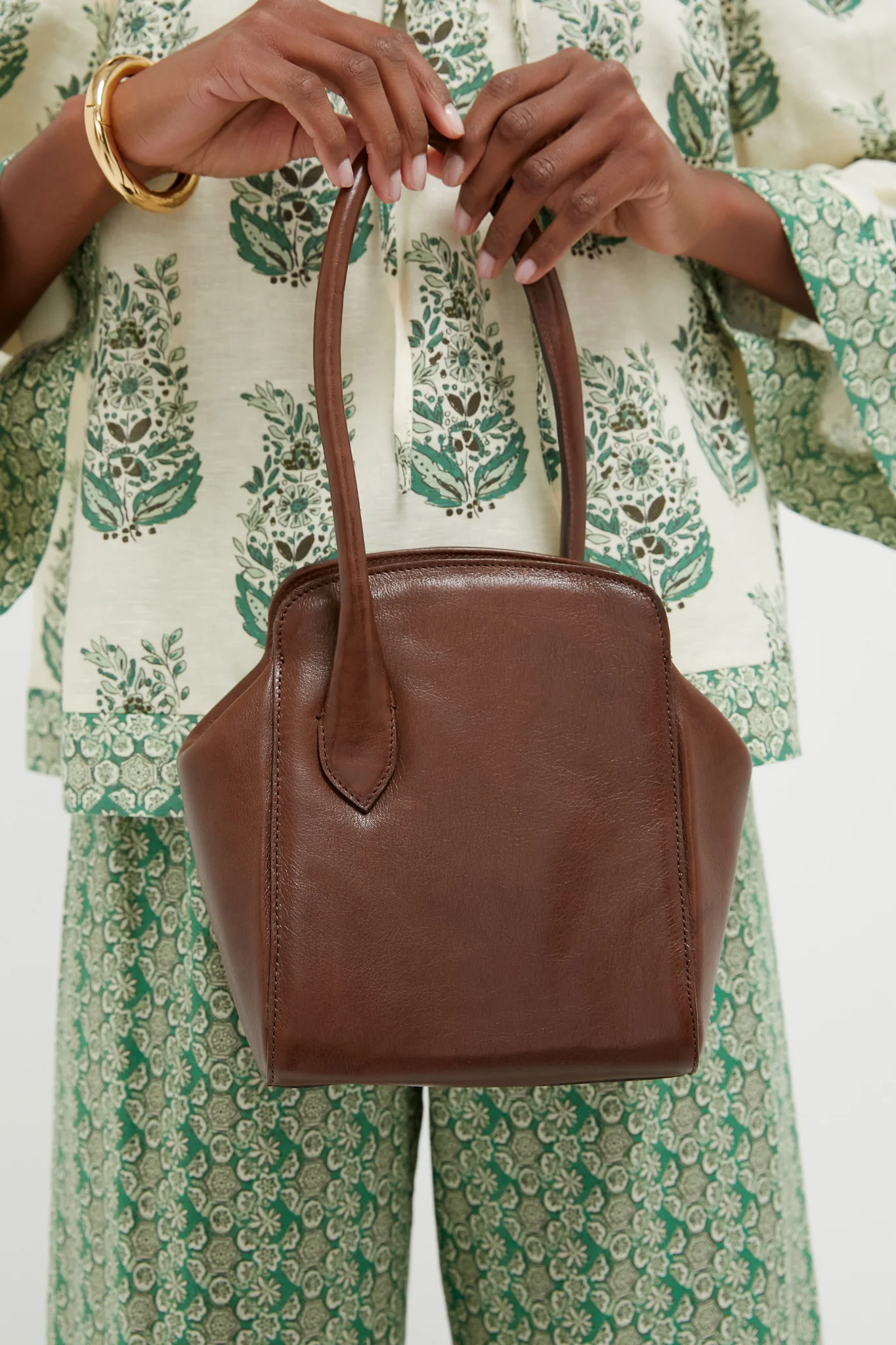 Dark Brown Leather Sporty Lady Bag - Image 2