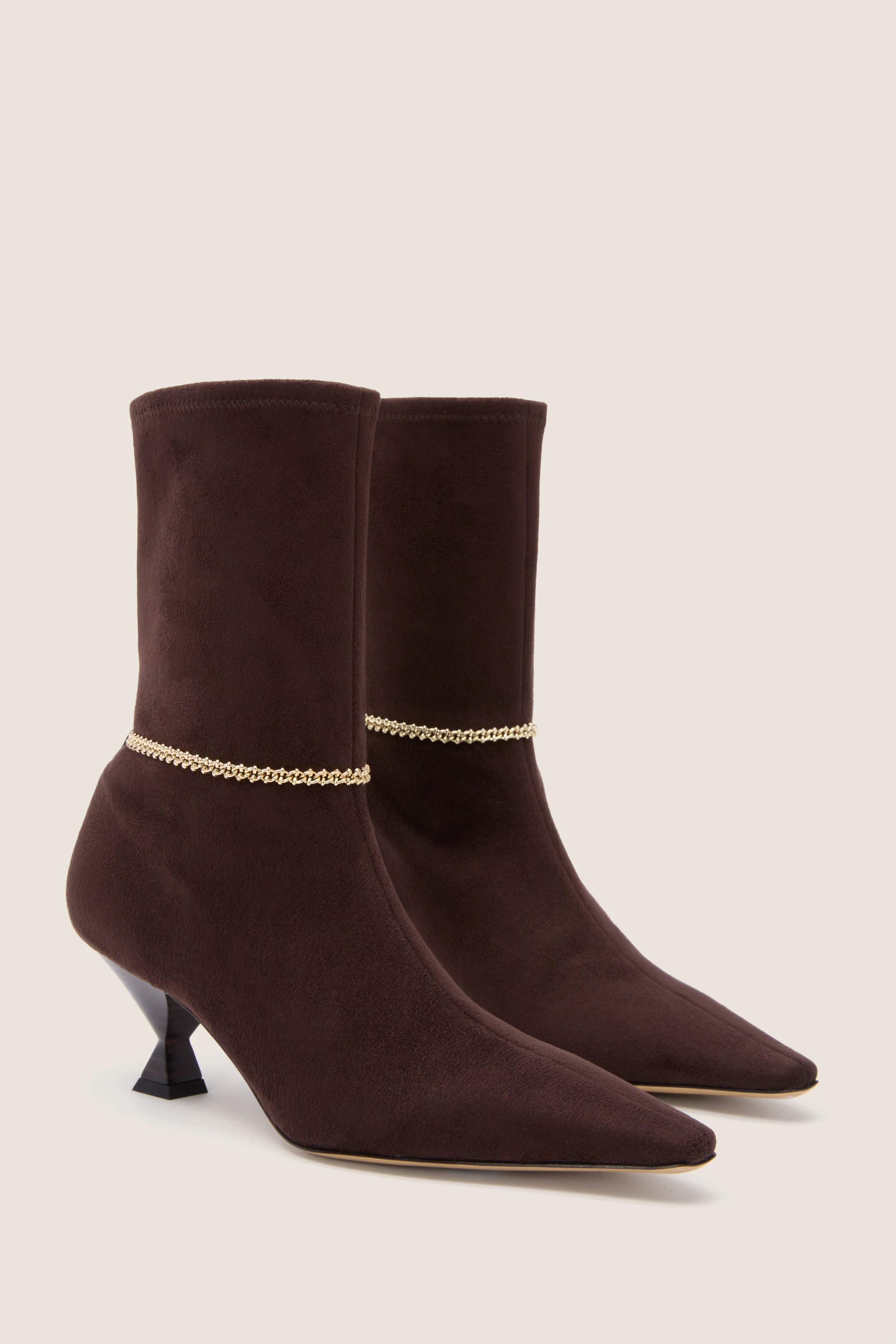 Dark Brown Nausica Stretch Boots - Image 4