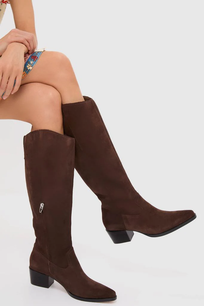 Dark Brown Suede Virona H2O Boots - Image 2