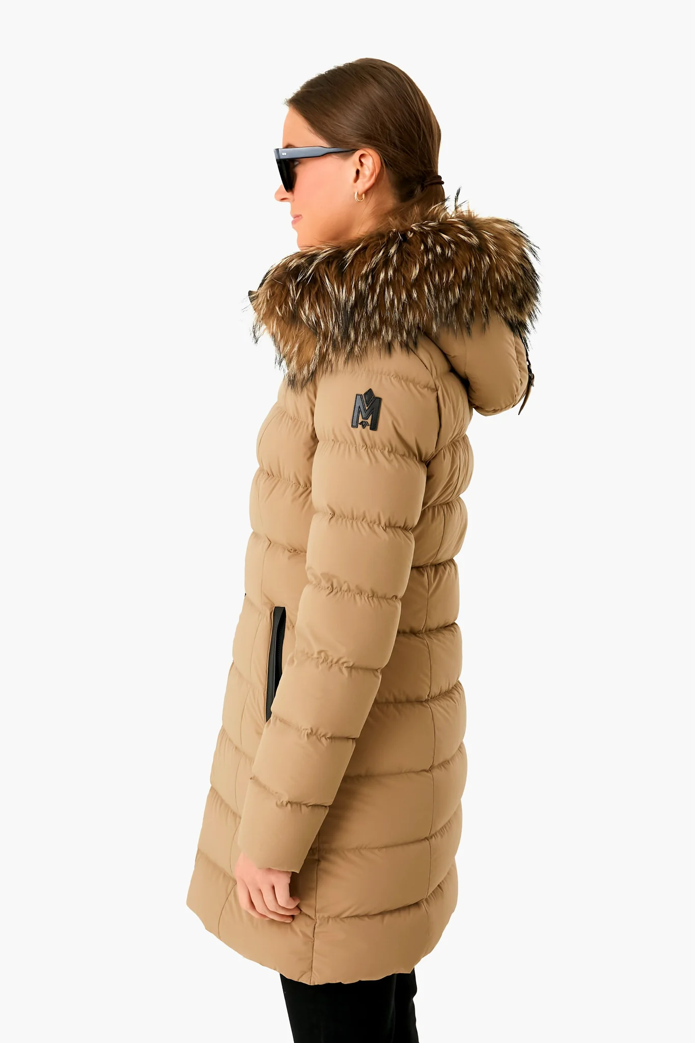 Dark Camel Calla Down Coat - Image 3
