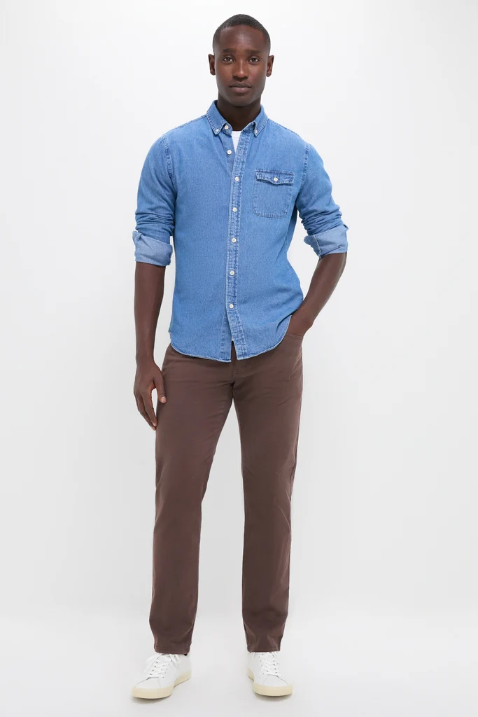 Dark Indigo Washed Denim Shirt - Image 2