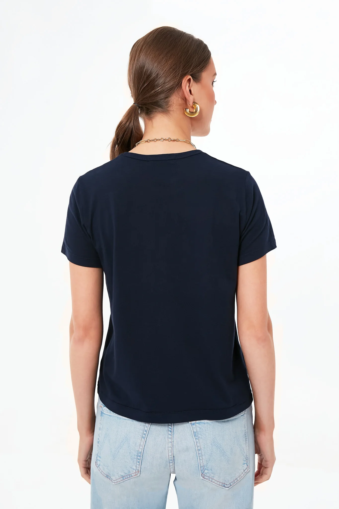 Dark Navy Frank Slim Tee - Image 4