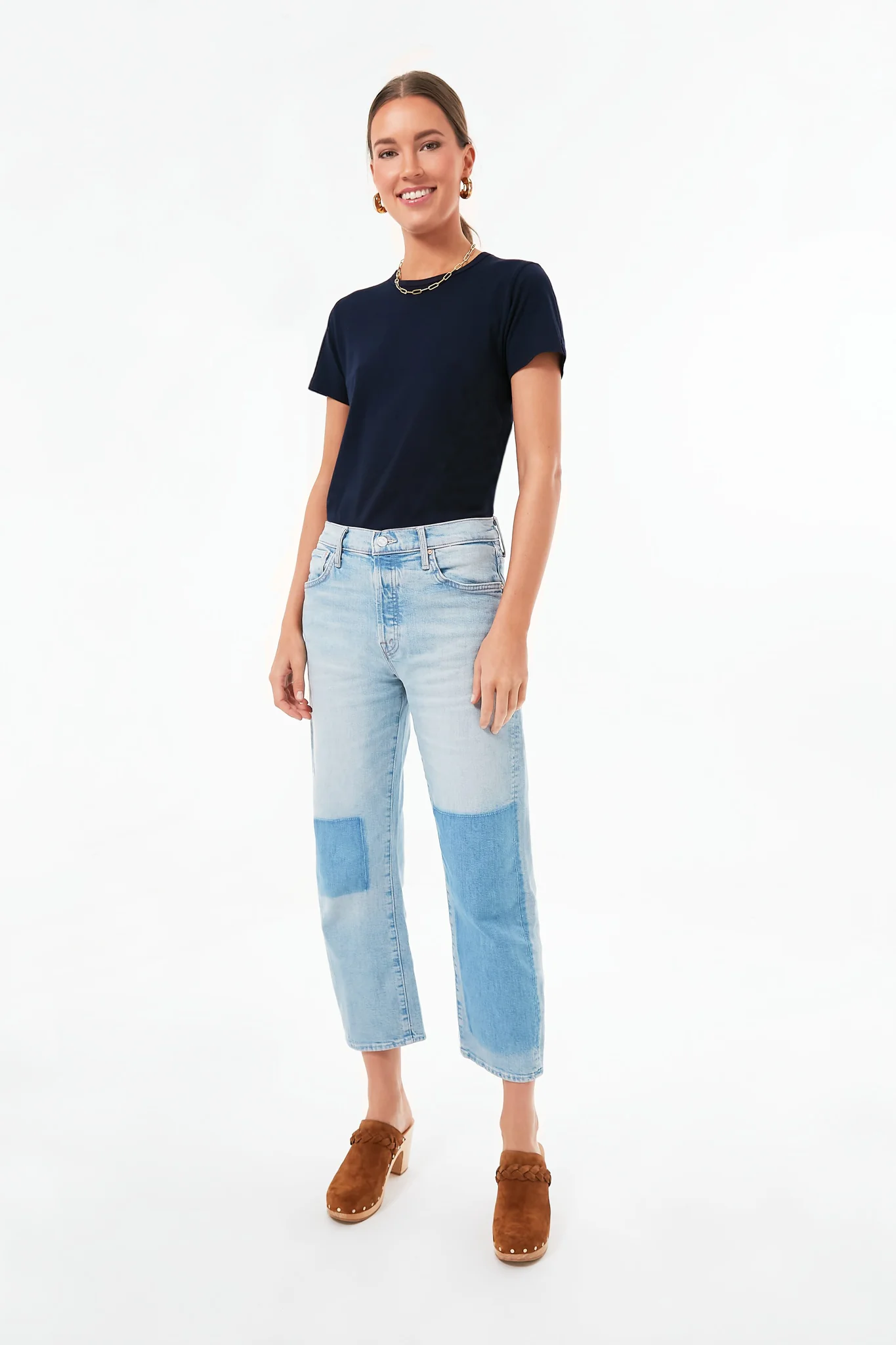 Dark Navy Frank Slim Tee - Image 7