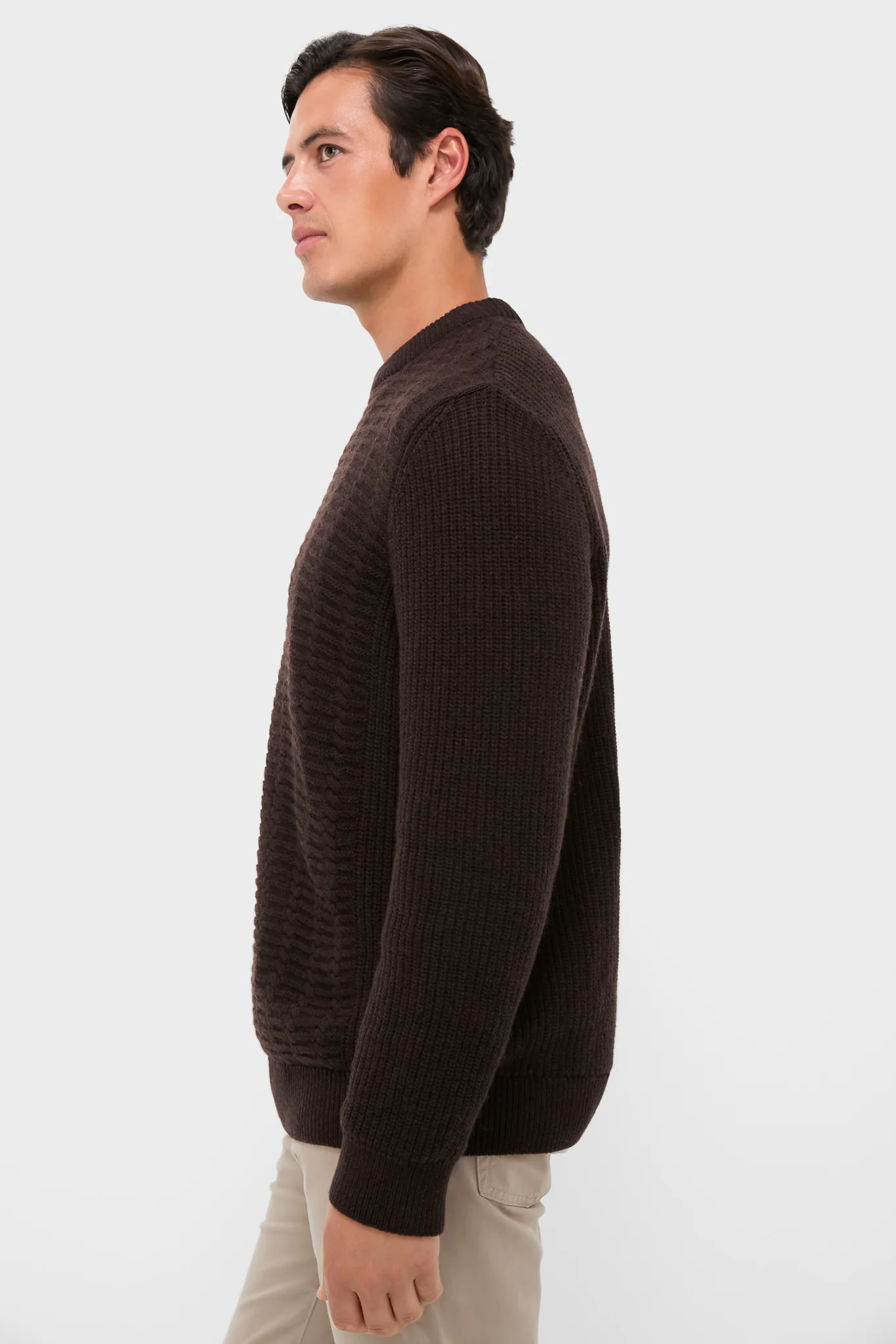 Dark Oak Cleveland Crew Neck Sweater - Image 3