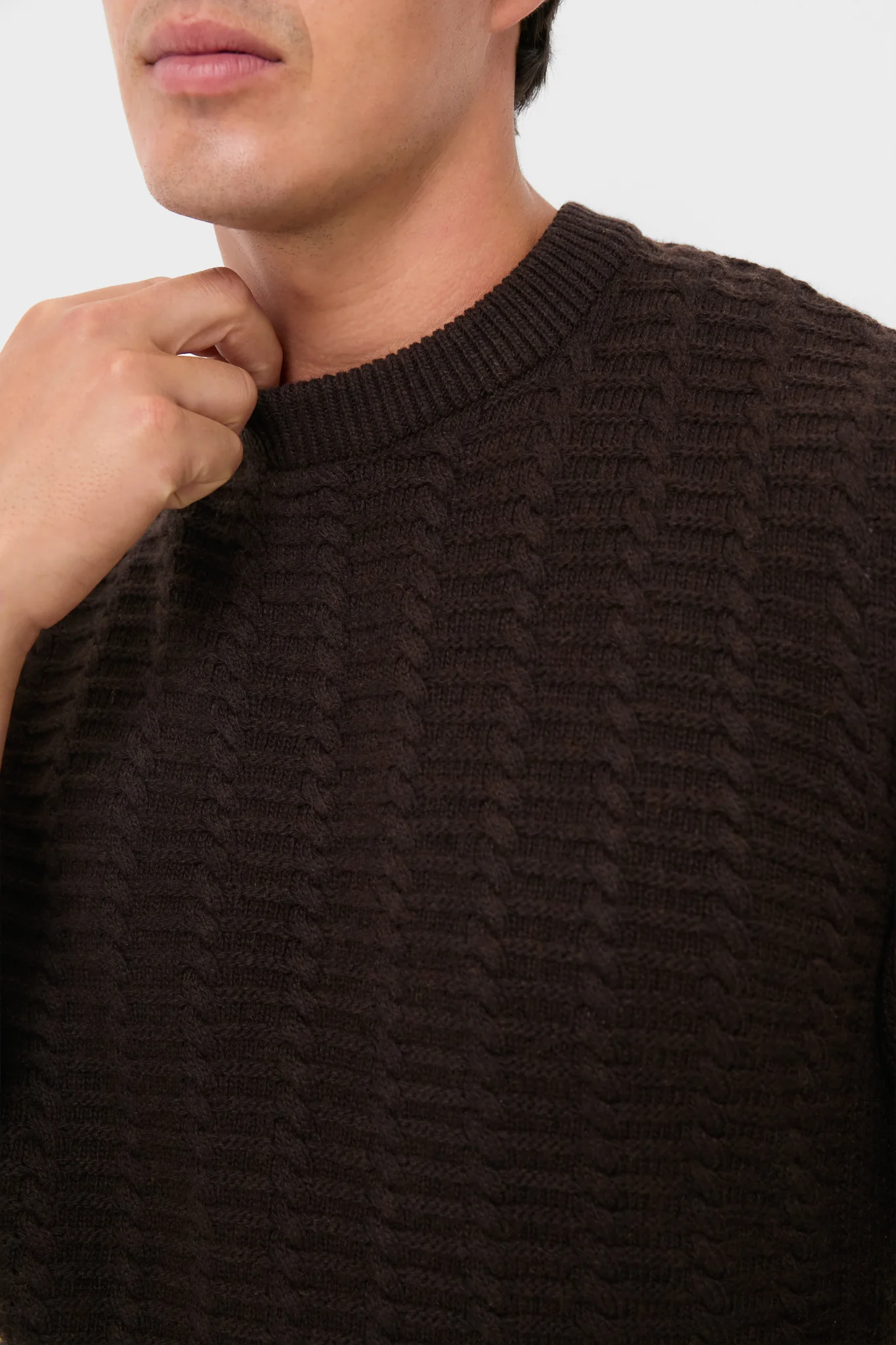 Dark Oak Cleveland Crew Neck Sweater - Image 5