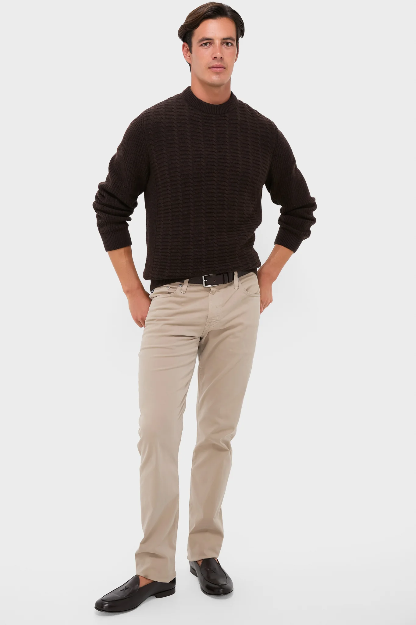 Dark Oak Cleveland Crew Neck Sweater - Image 6