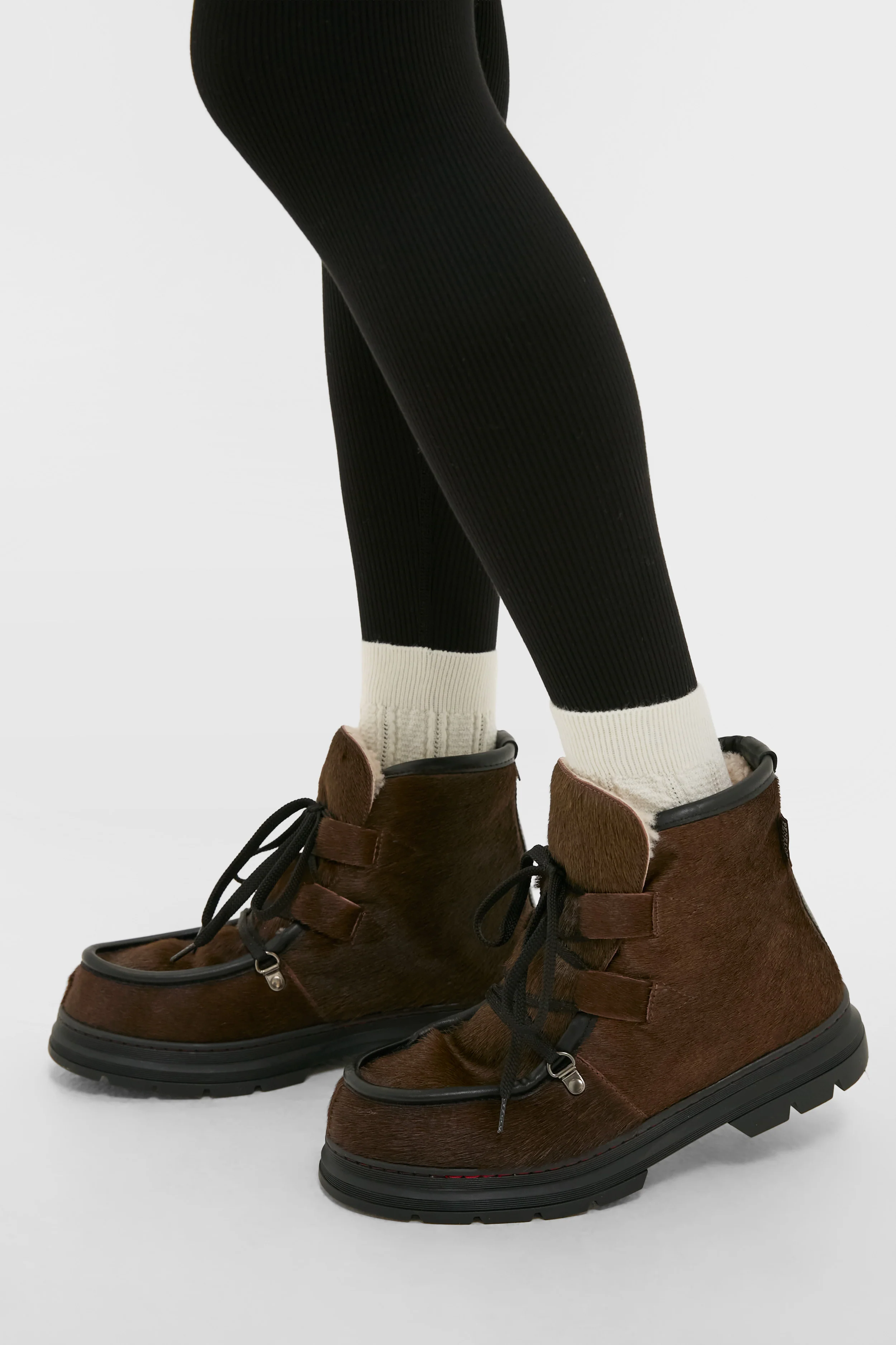 Dark Oak Incredible Pony Shearling-Lined Boots - Image 2