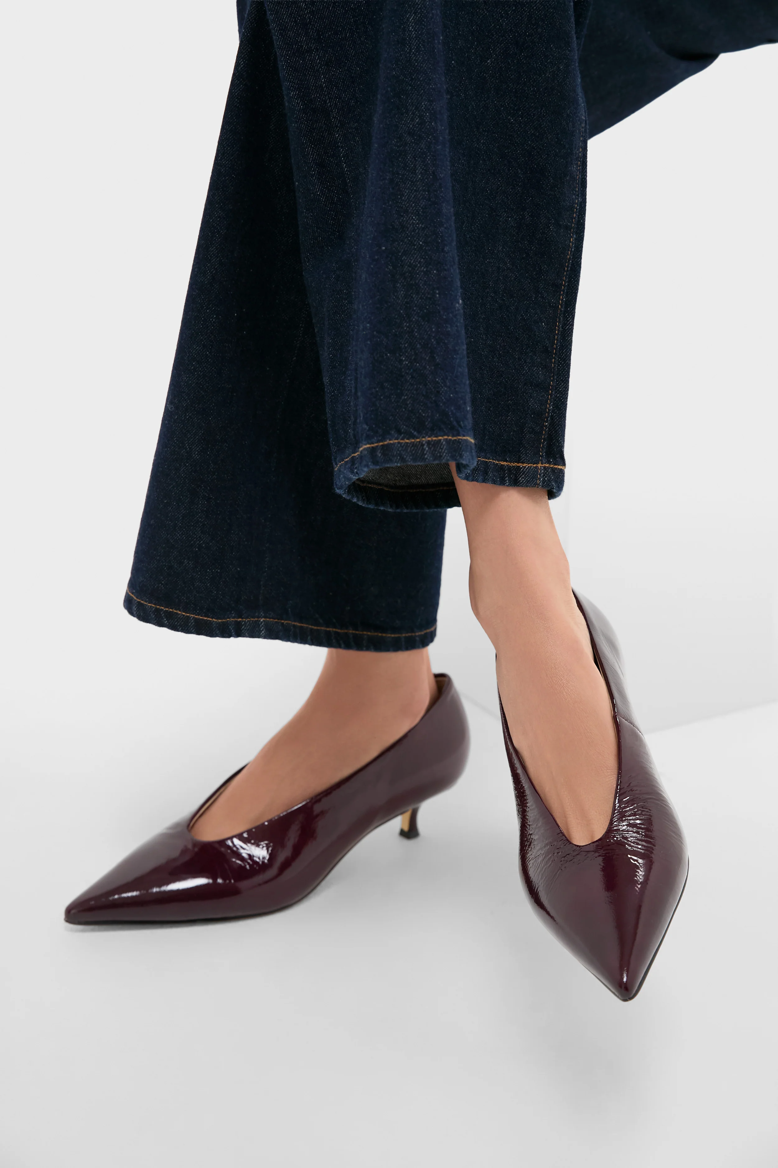 Dark Red Cecile Heels - Image 2