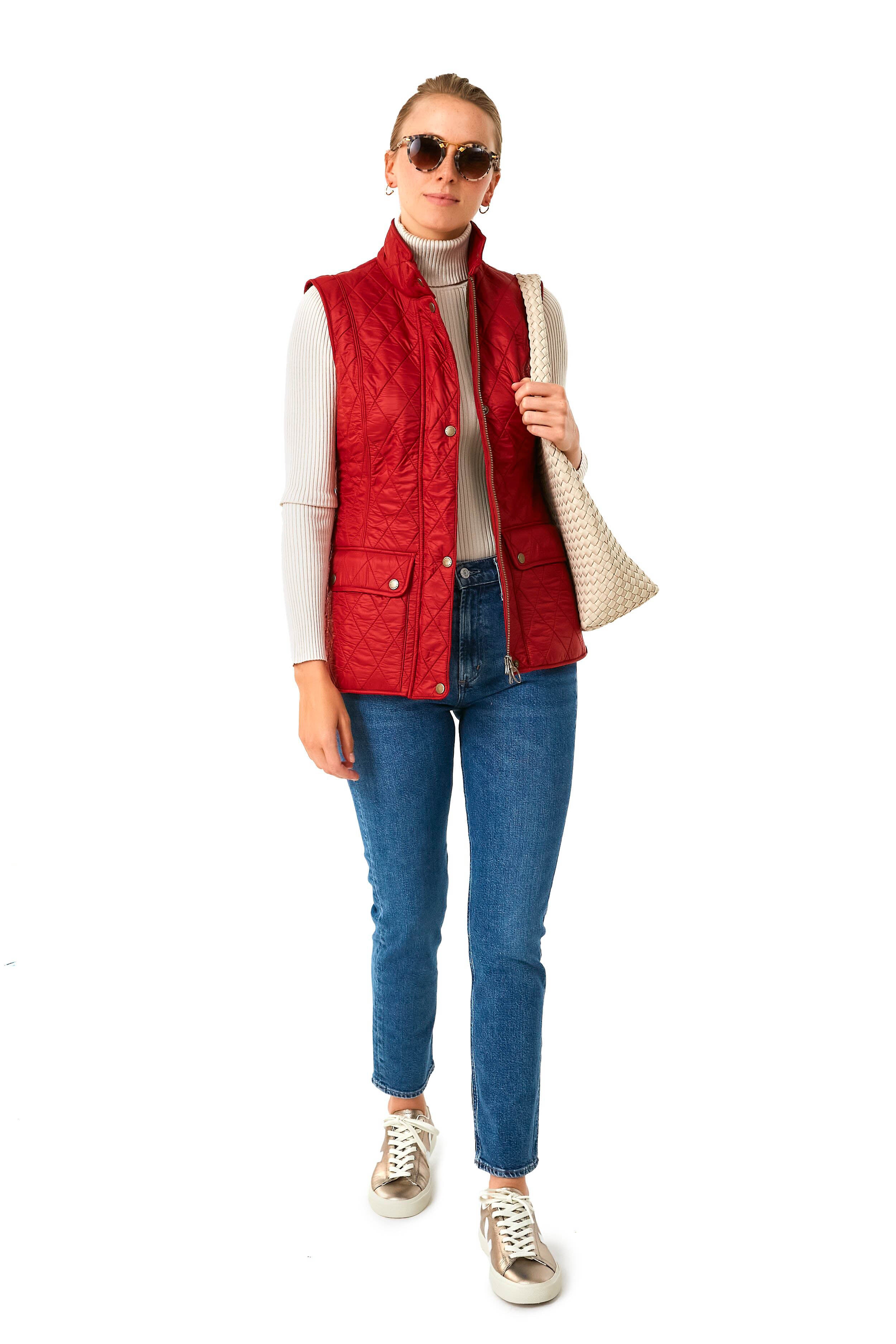 Dark Red Wray Gilet - Image 8