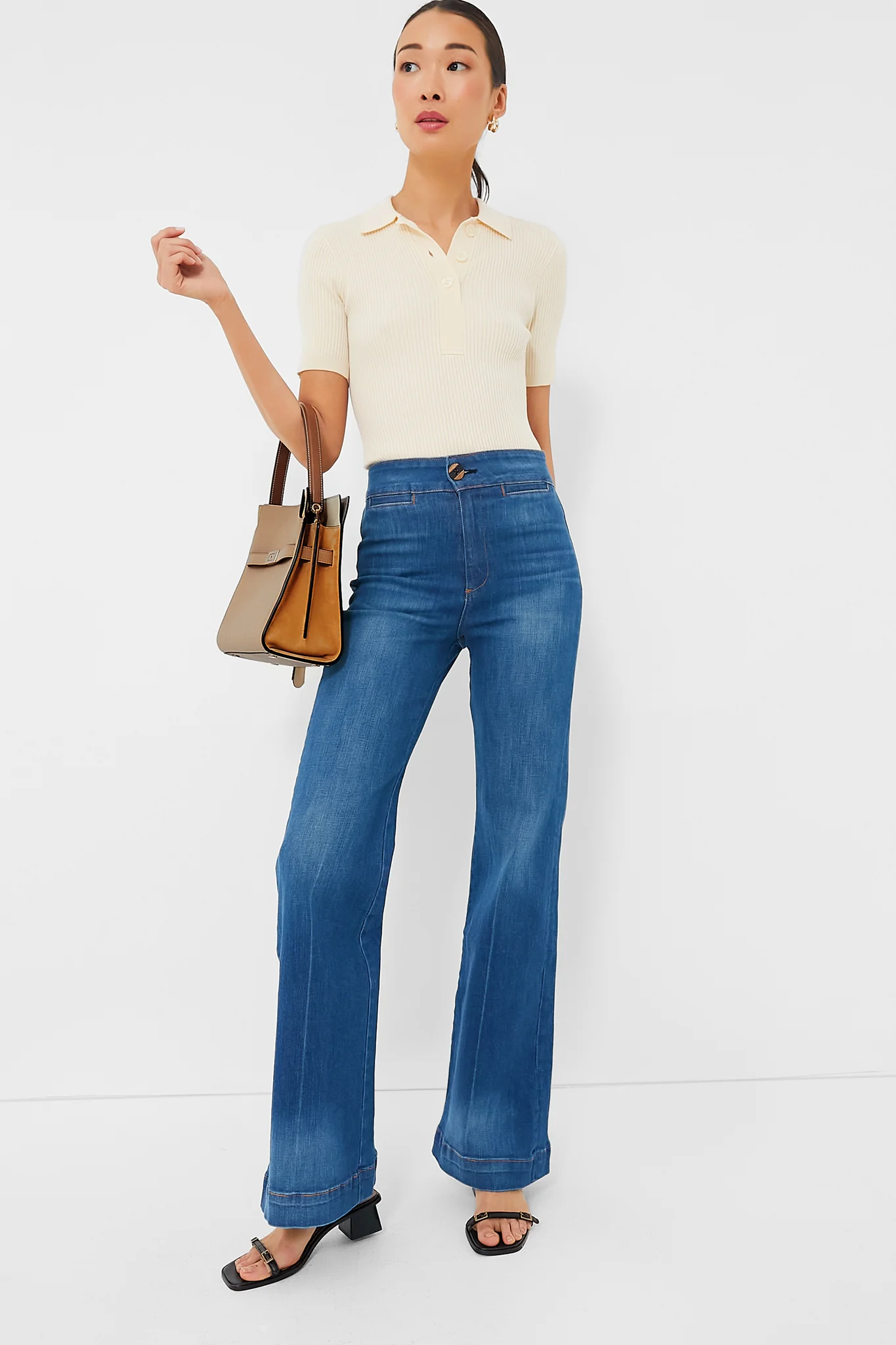 Dark Sand Lee Radziwill Small Double Bag - Image 3