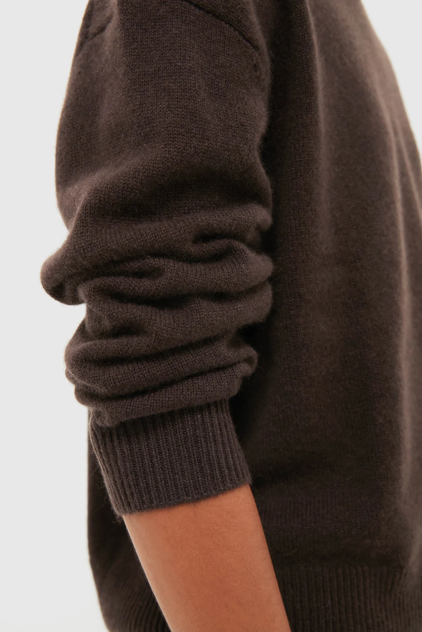 Deep Brown Lee Crew Sweater - Image 5