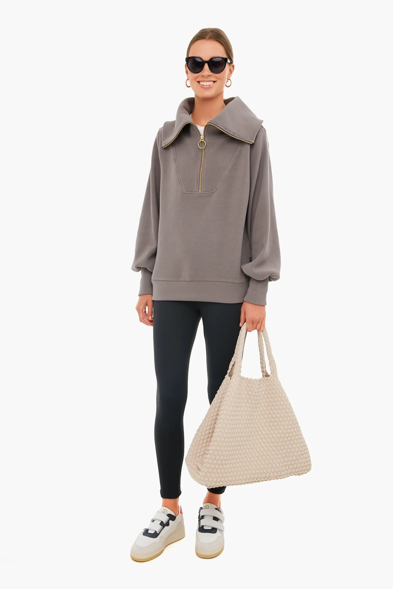 Deep Charcoal Vine Half Zip - Image 2