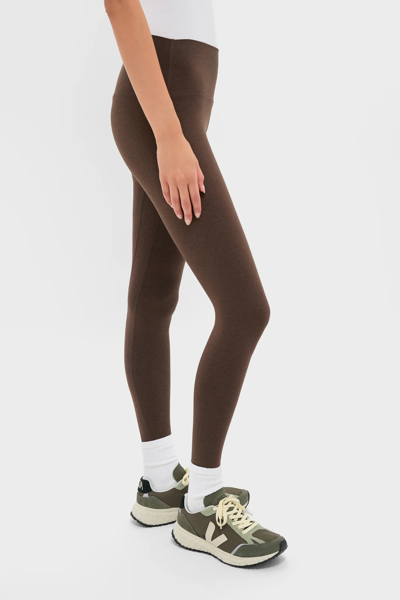 Deep Chocolate Marl Always Warm Stirrup Legging - Image 4
