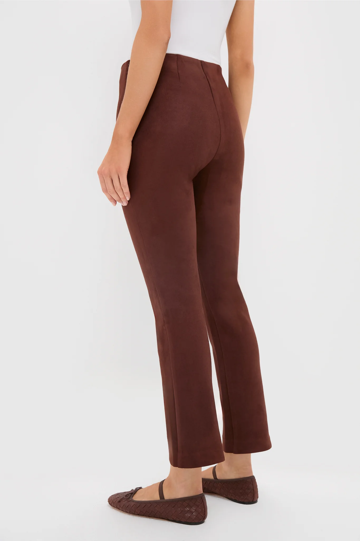 Deep Mocha Vegan Suede Ashford Pants - Image 4