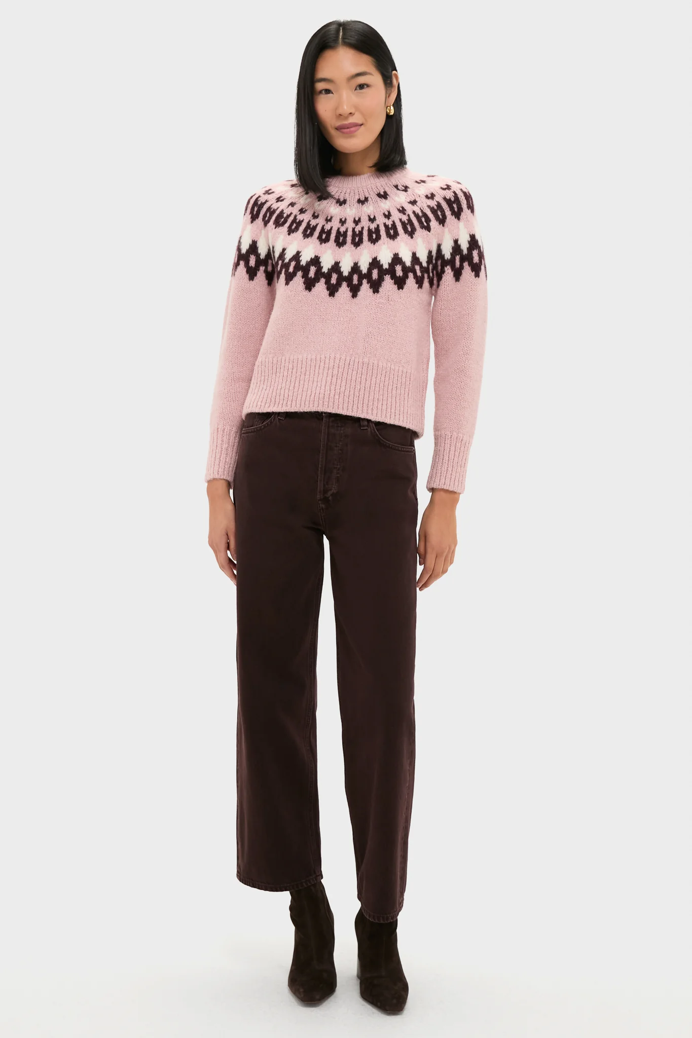 Deep Petal Multi Anne Fairisle Pullover - Image 6