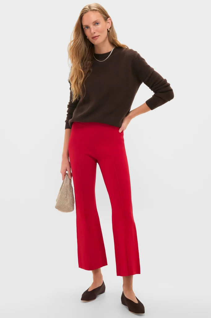 Deep Red Rene Pull On Pant - Image 2