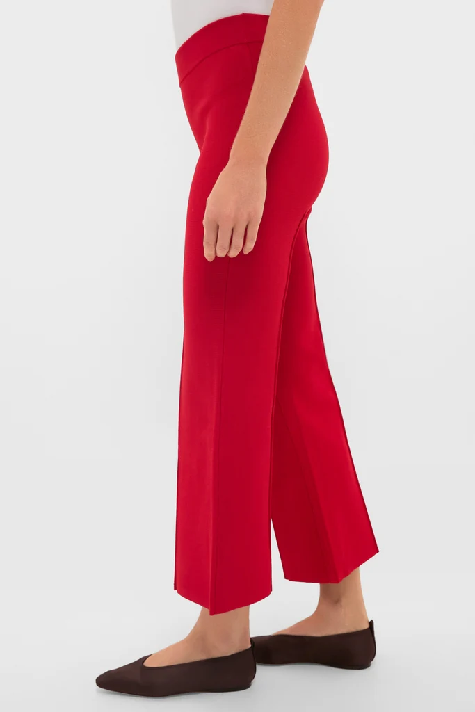 Deep Red Rene Pull On Pant - Image 3