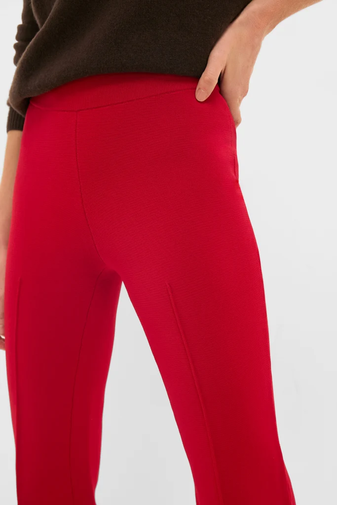 Deep Red Rene Pull On Pant - Image 5