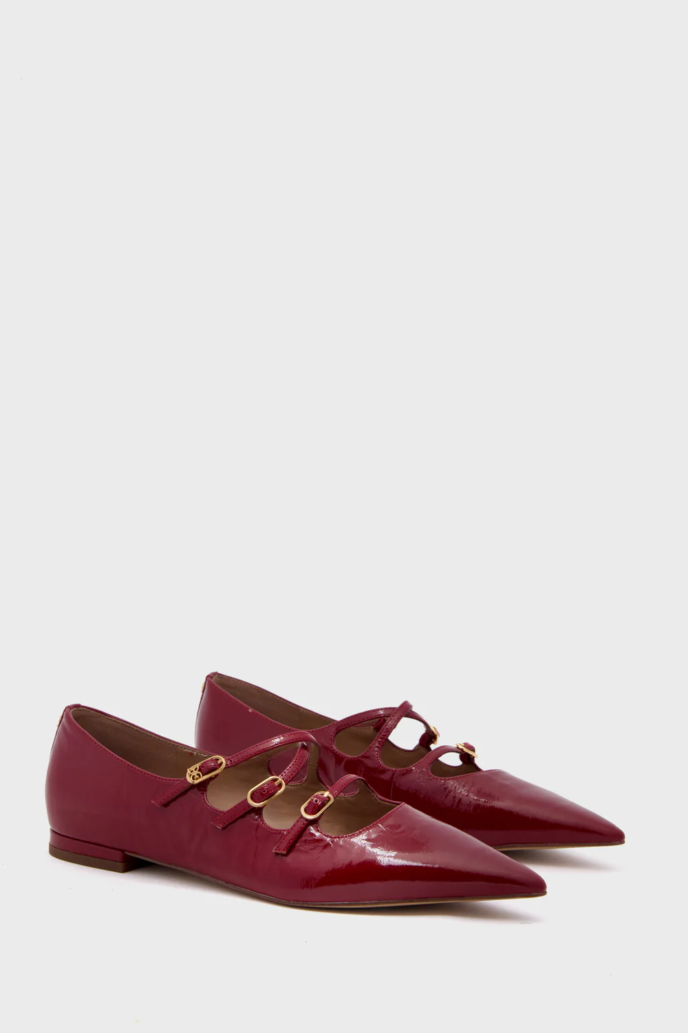 Deep Scarlet Cass Flats - Image 4