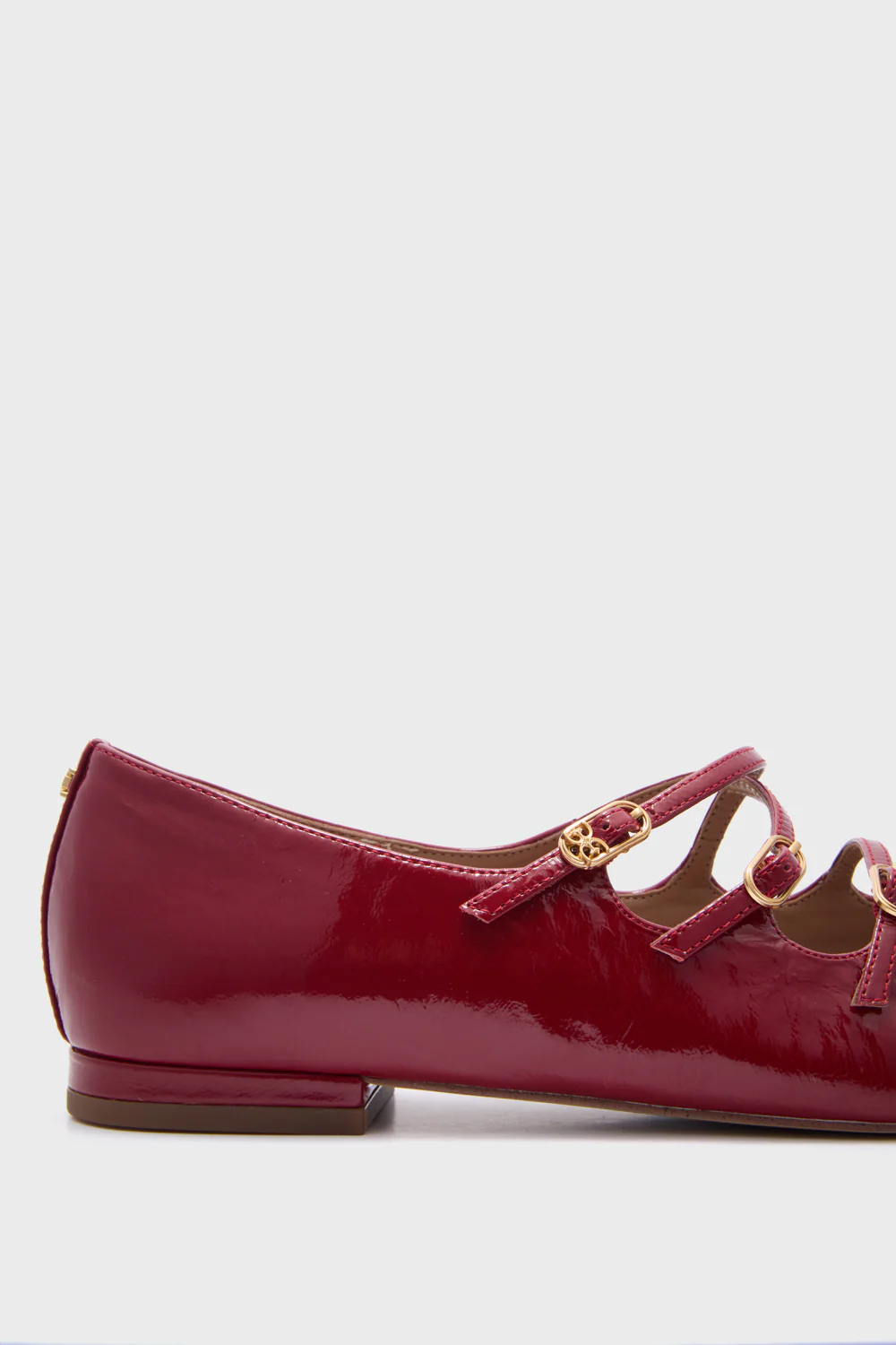 Deep Scarlet Cass Flats - Image 5