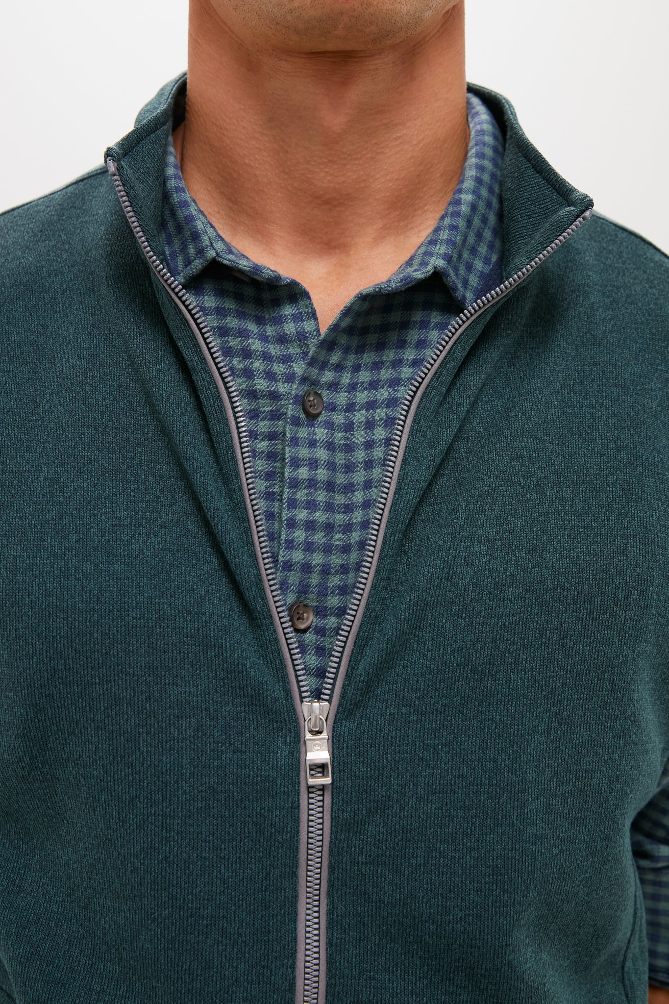 Deep Verdant Crown Sweater Fleece Vest - Image 6