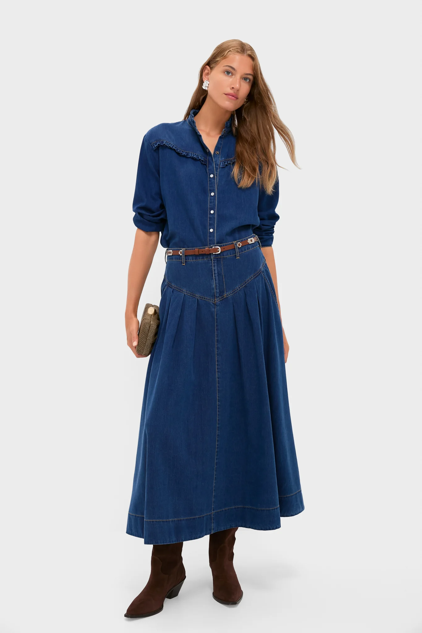 Denim Blue Pierce Button Down - Image 2
