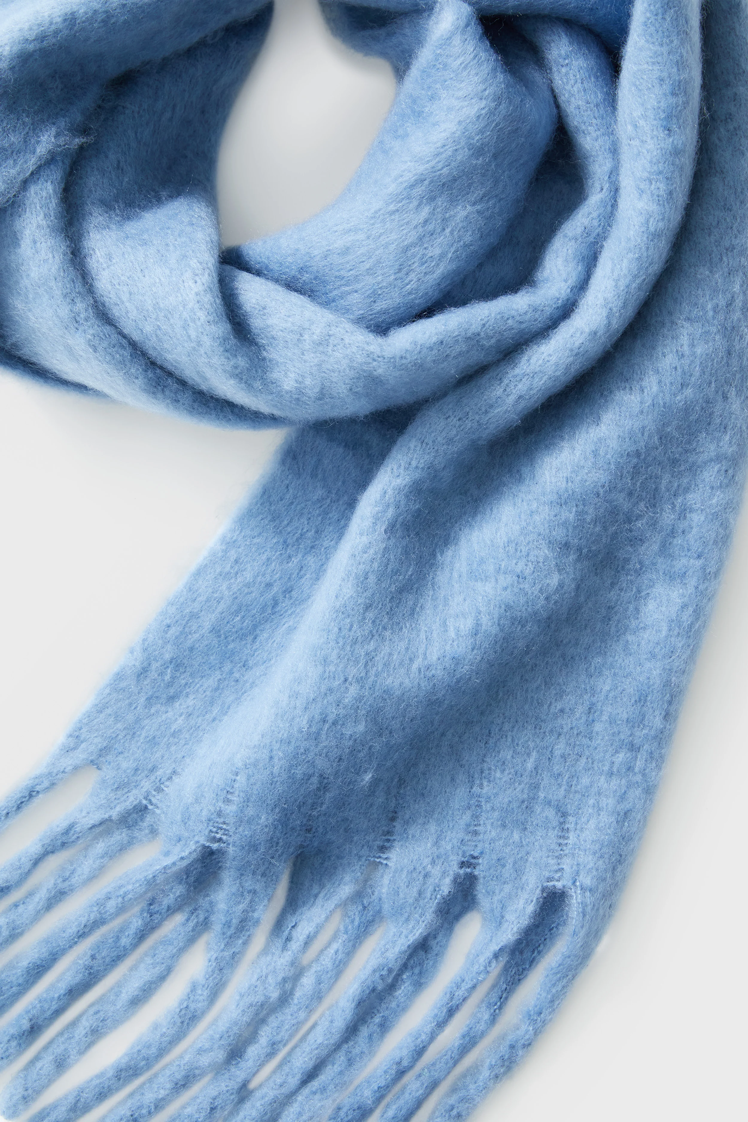 Denim Chic Solid Scarf - Image 4