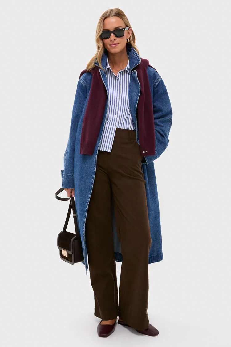 Denim Cillian Trench Coat - Image 5
