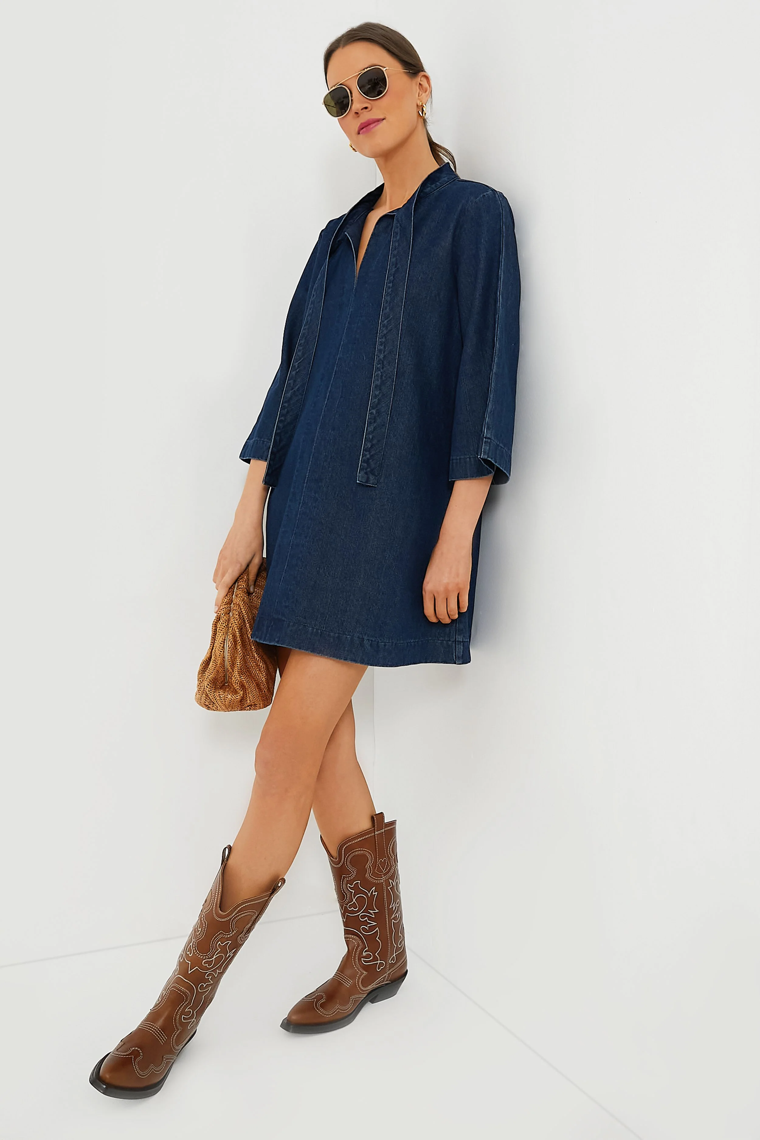 Denim Marsella Dress - Image 6