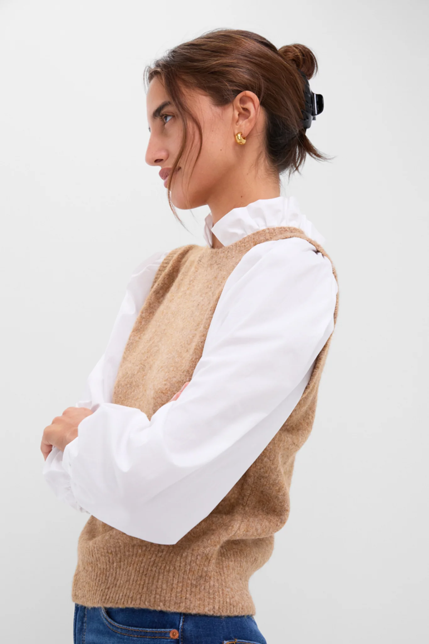 Desert Melange Ella Sweater Blouse - Image 3