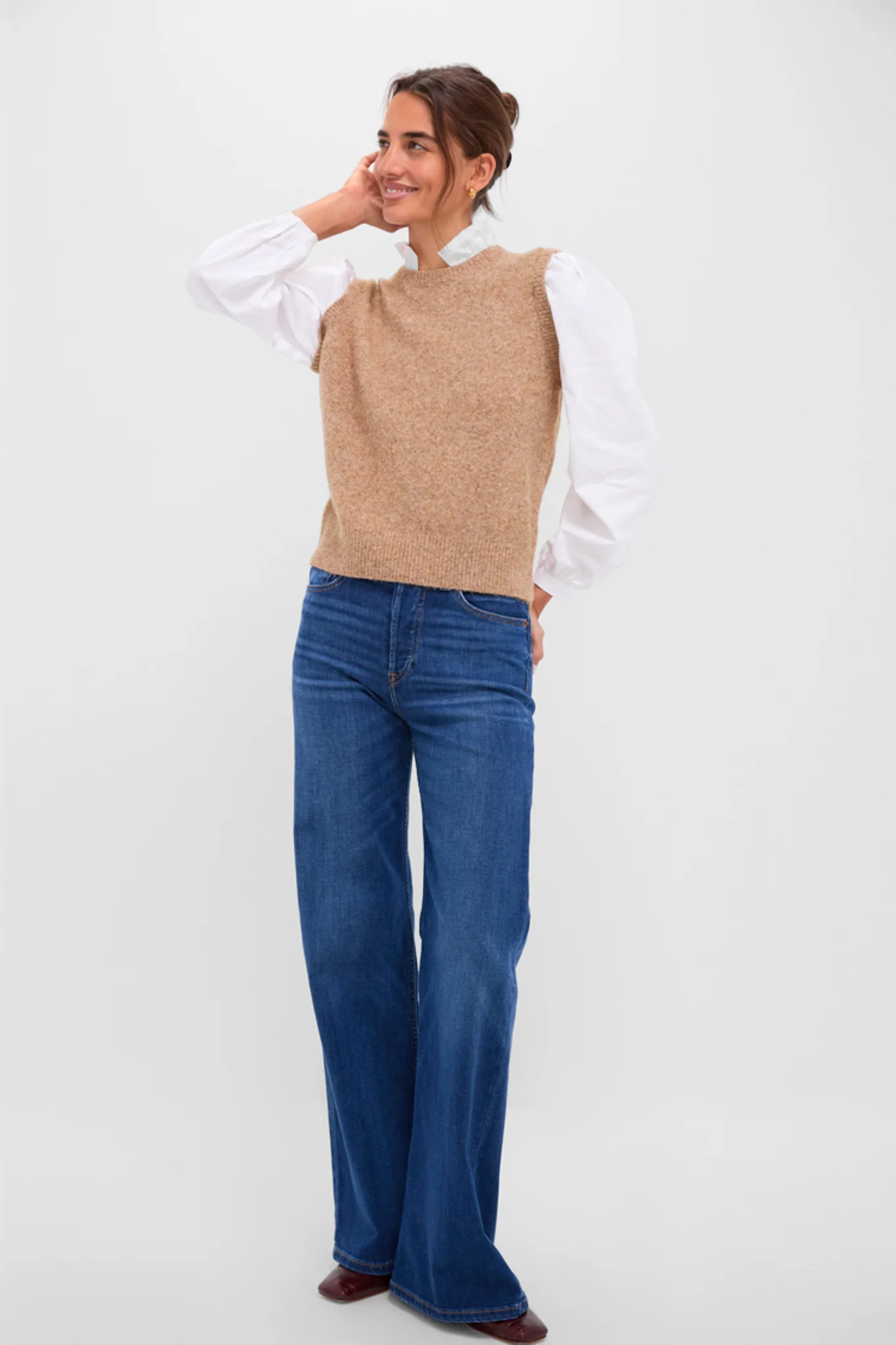 Desert Melange Ella Sweater Blouse - Image 6