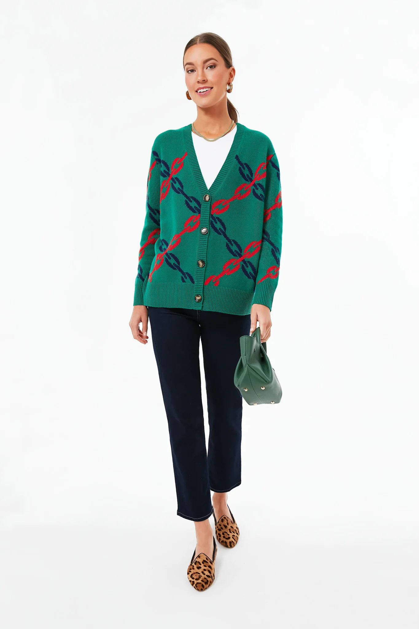 Diagonal Chains Papi Cardigan - Image 2