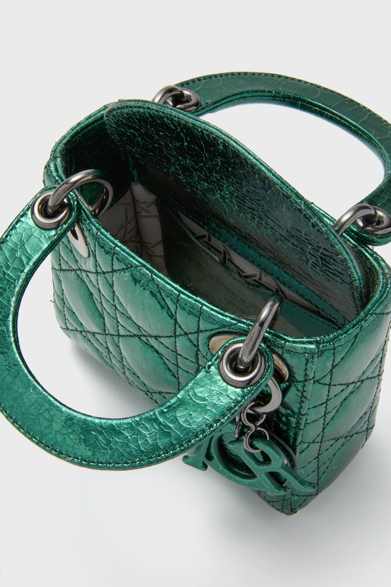DIOR Green Lady Dior Shoulder Bag - Image 6