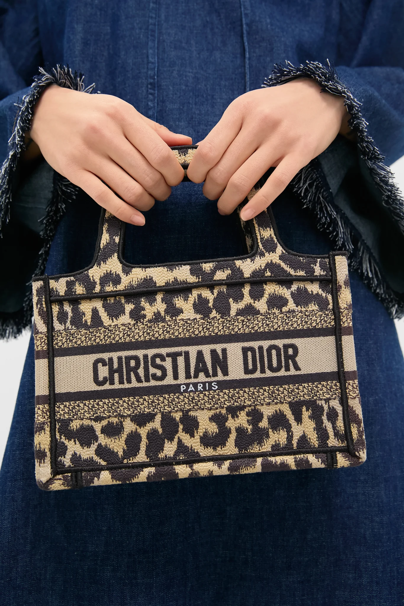 Dior Leopard Micro Book Tote - Image 2