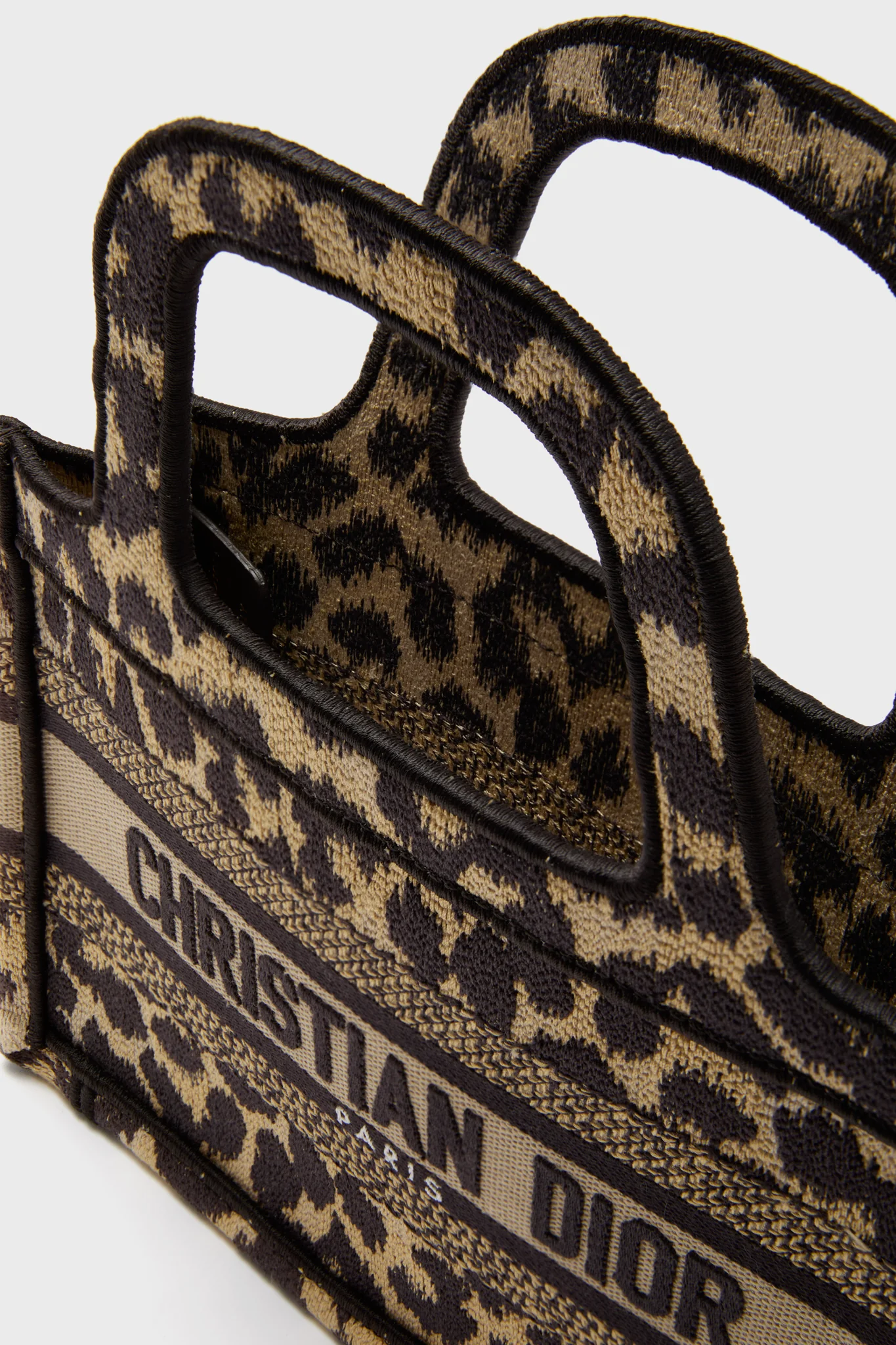 Dior Leopard Micro Book Tote - Image 5