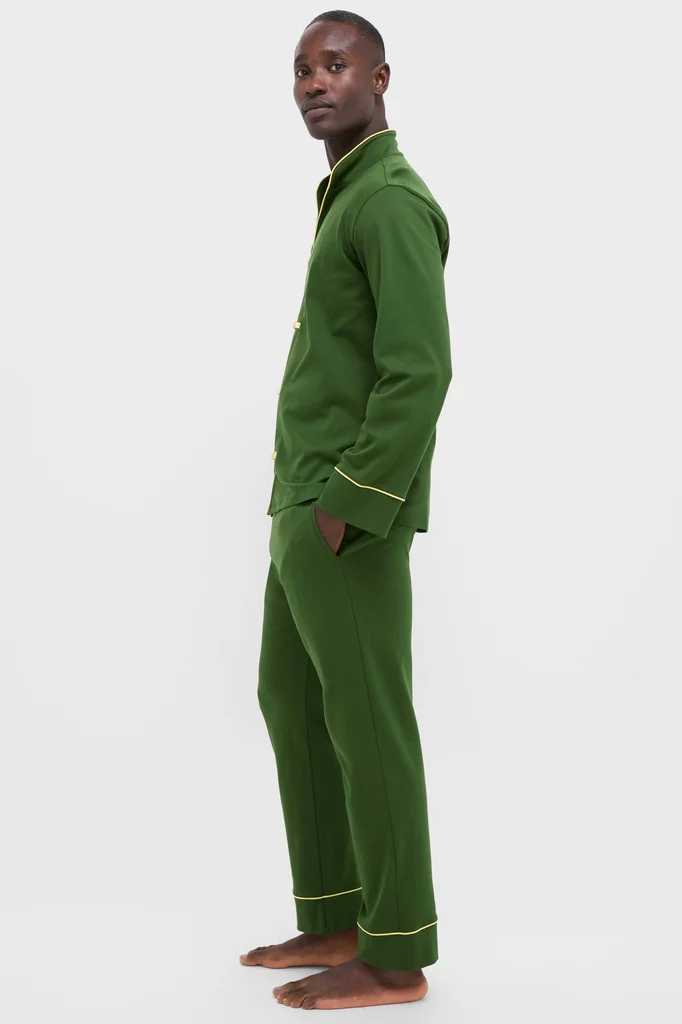 Douglas Fir Pima Cotton Wilford Men's Pajama Set - Image 3