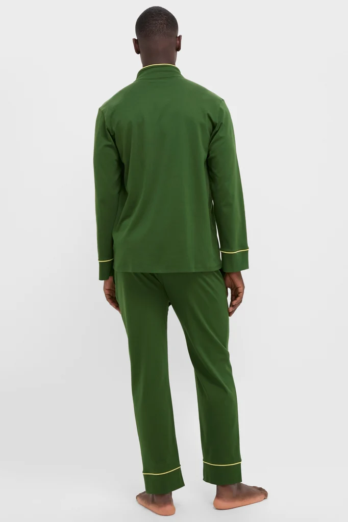 Douglas Fir Pima Cotton Wilford Men's Pajama Set - Image 4