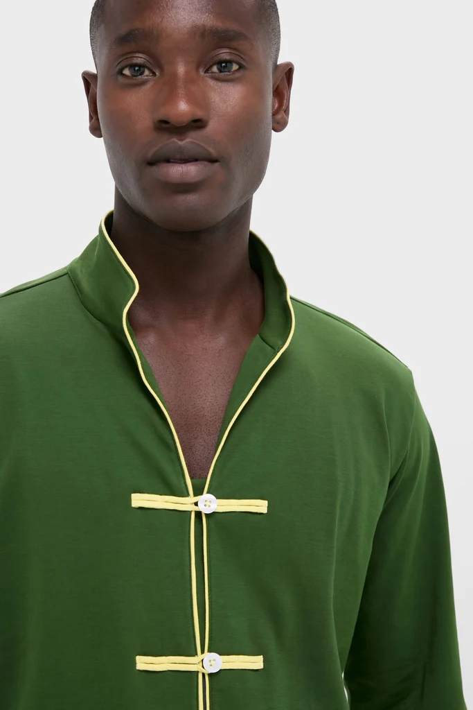 Douglas Fir Pima Cotton Wilford Men's Pajama Set - Image 5