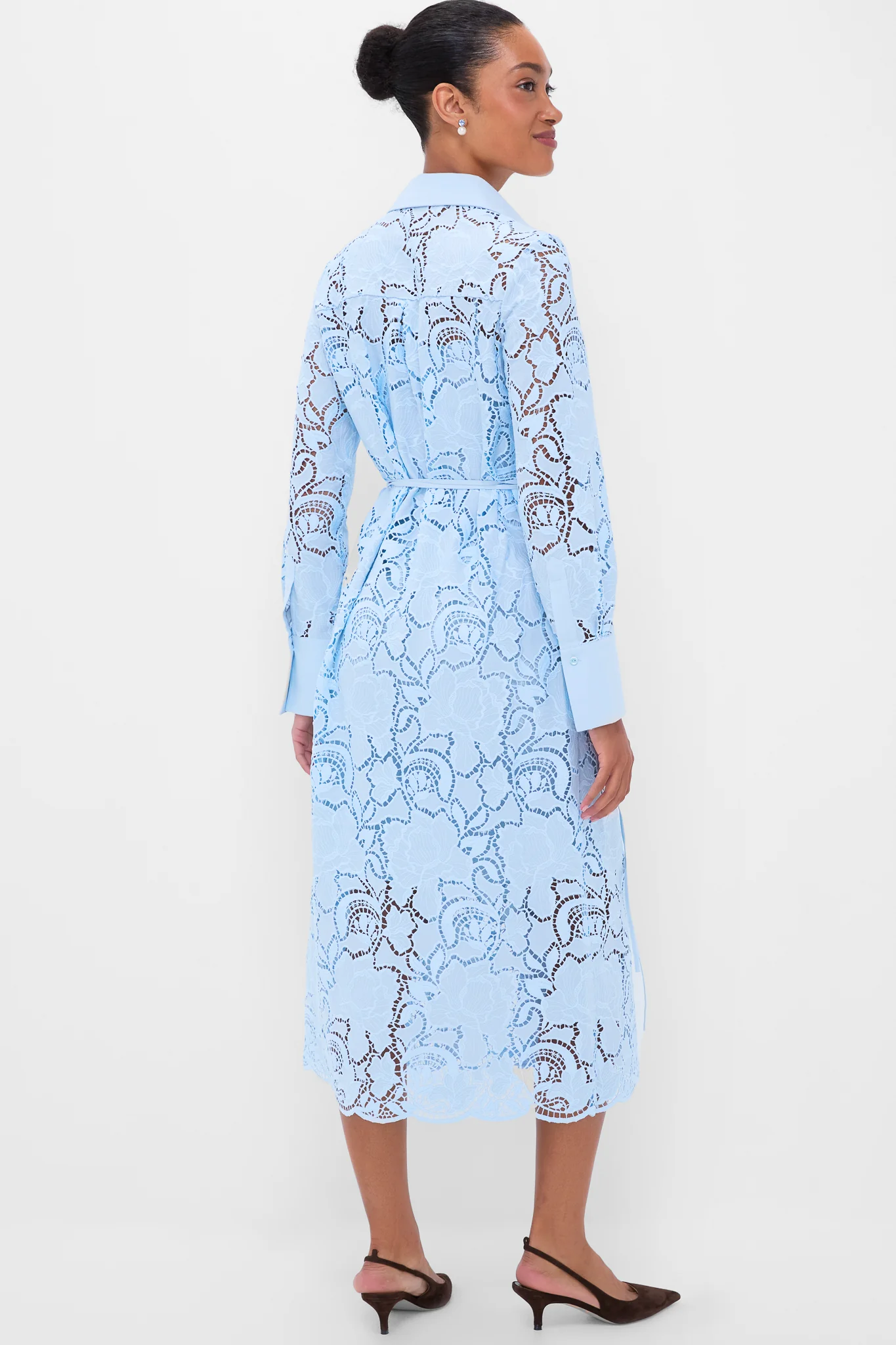 Dream Blue Long Sleeve Shirt Dress - Image 4