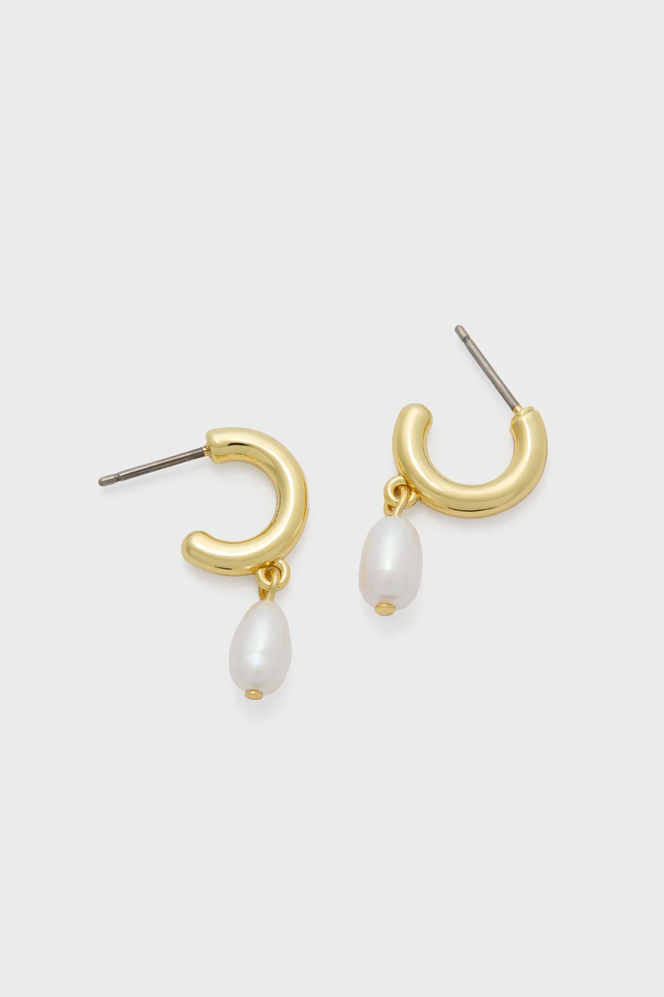 Drop Pearl Annabelle Hoop Earrings - Image 3