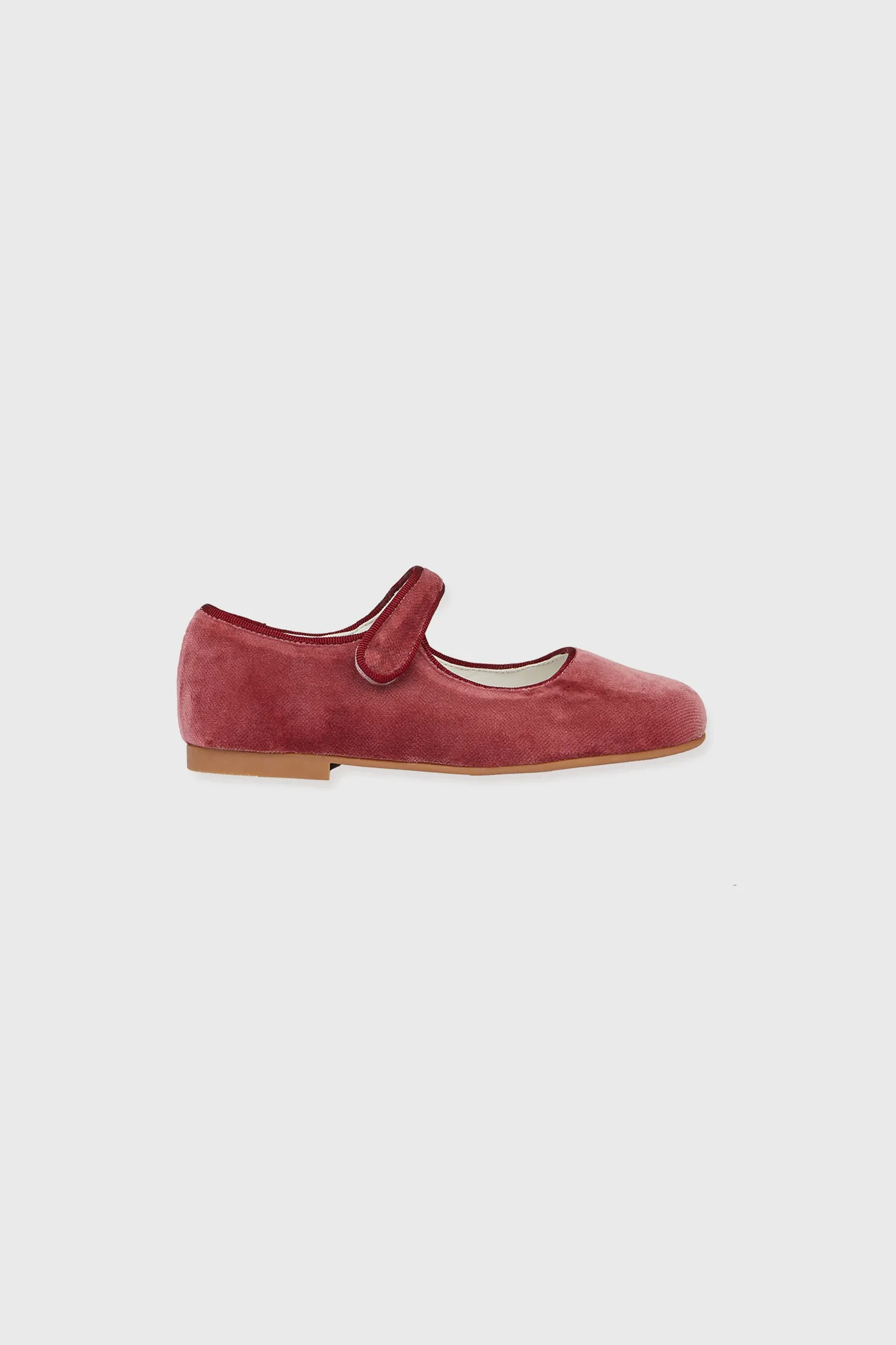 Dusty Pink Girl Velvet Mary Janes - Image 4